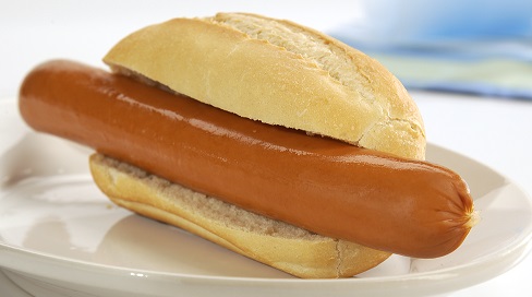 Damhus Puten Hot Dog, *30x70g, zarte Eigenhaut