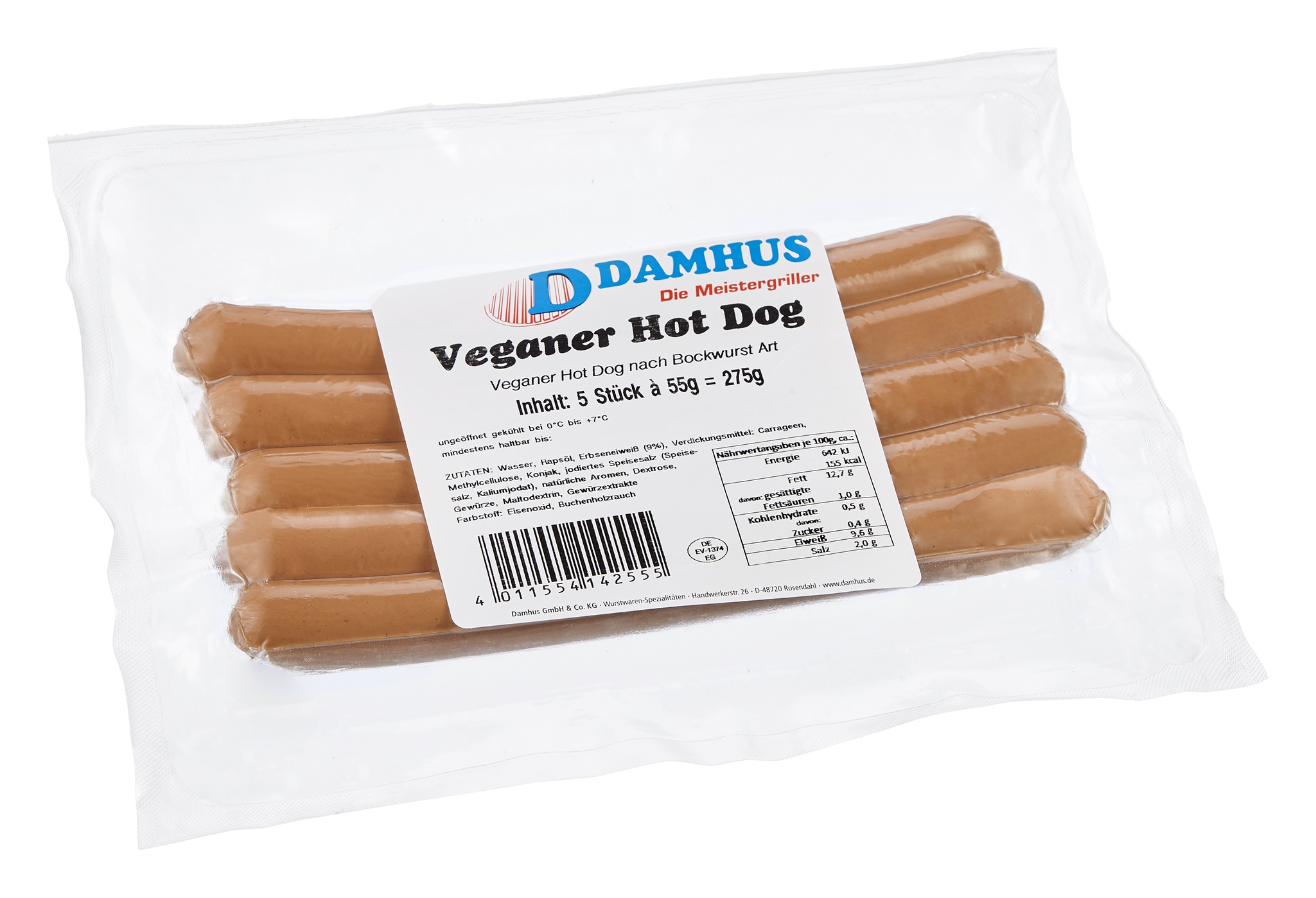 Vegane Hot Dog (Bockwurst) 5x55g 